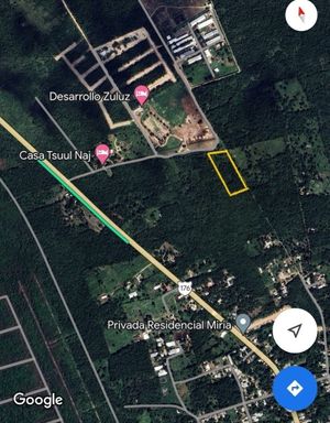 Terreno en esquina en venta al norte zona de  Chicxulub Pueblo.