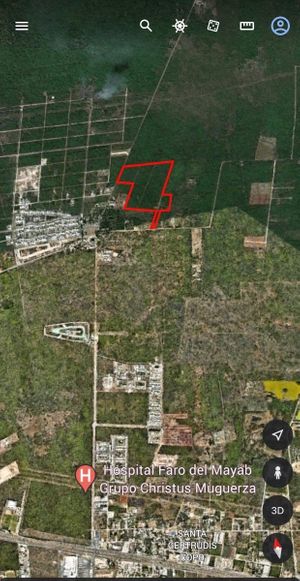 Terreno en venta de 5 hectáreas en Temozón Norte, Mérida, Yucatán.