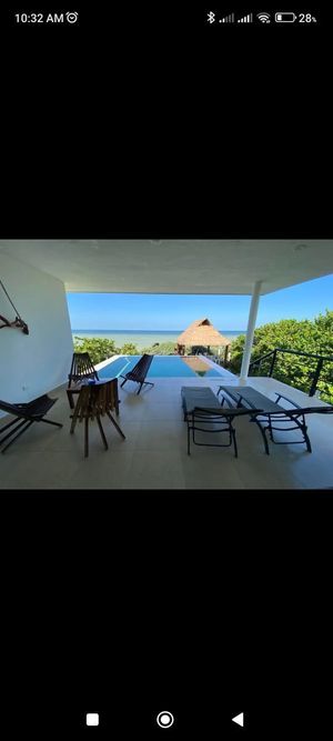 Se renta hermosa casa frente al mar, Chicxulub, Yucatán