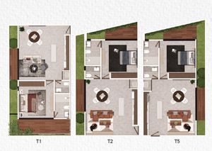 Departamento en Venta Taabal, Temozón Norte (Mod.  Terraza Plus)