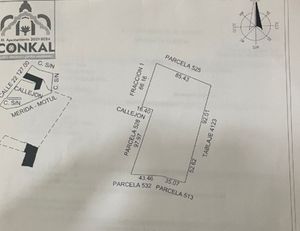 Terreno excelente para desarrollo a unos metros de calle principal en Conkal