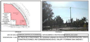 TERRENO COMERCIAL ZONA  REAL DEL VALLE Y LOS SAUCES IDEAL PLAZA COMERCIAL