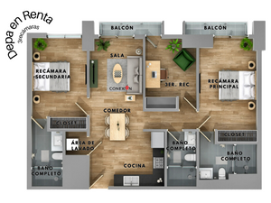 DEPARTAMENTO DE 3 RECÁMARAS EN RENTA A MENOS DE 10MIN DE SAN PEDRO, A ESTRENAR!