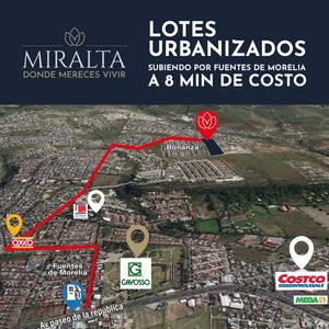 Terrenos en venta Miralta Morelia