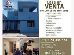 Casa en venta en Calle w 321, Balcones de Morelos, Saltillo, Coahuila de  Zaragoza, 25013.