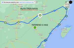 XCAN Venta terreno  sobre carretera Coba Tulum