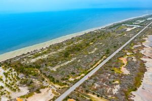 Terreno en venta a orilla de la playa en carretera Santa Clara, Yucatán