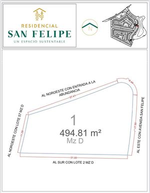 Terreno en venta Residencial San Felipe