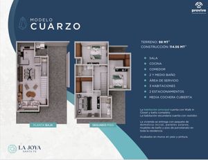 CASAS EN PREVENTA EN LA JOYA SANTA FE MODELO CUARZO