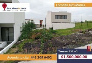 TERRENO EN VENTA EN LOMALTA TRES MARIAS, MORELIA