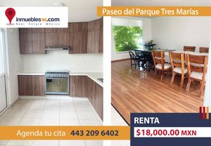 CASA EN RENTA EN PASEO DEL PARQUE TRES MARIAS, MORELIA