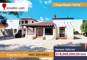 TERRENO CON CASA EN VENTA EN CHAPULTEPEC NORTE, MORELIA