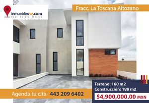 CASA EN VENTA EN FRACC. LA TOSCANA ALTOZANO, MORELIA