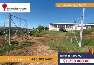 TERRENO EN VENTA POR ZURUMBENEO, MICHOACÁN