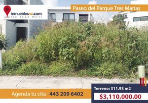 TERRENO EN VENTA EN PASEO DEL PARQUE TRES MARIAS, MORELIA