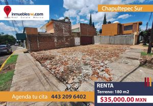 TERRENO EN VENTA EN CHAPULTEPEC SUR, MORELIA