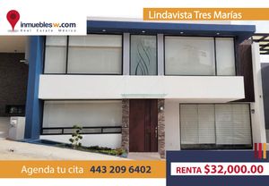 CASA EN RENTA EN LINDAVISTA TRES MARIAS, MORELIA