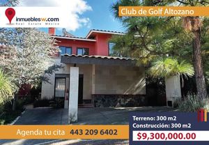 CASA RESIDENCIAL EN VENTA EN CLUB Y DENTRO DEL CAMPO DE GOLF ALTOZANO MORELIA