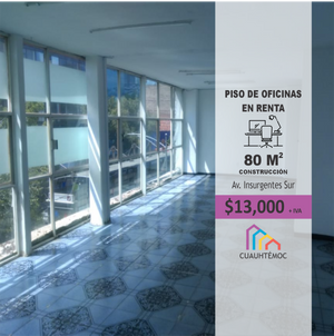 ESTUPENDO PISO DE OFICINAS EN RENTA