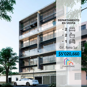 Venta Departamento Desarrollo Coahuila 104, Roma Sur