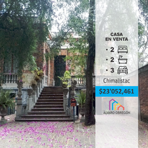 Hermosa Casa Colonial en Venta, Chimalistac Álvaro Obregón