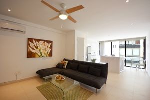 Departamento amueblado y equipado 2 recámaras en venta Playa del Carmen, cerca d