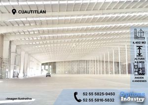 Increíble nave industrial en Cuautitlán para rentar