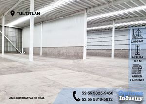 Rent industrial property, Tultitlán area