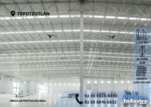 Rent industrial warehouse in Tepotzotlan