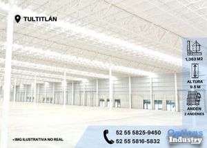 Incredible industrial warehouse for rent in Tultitlan