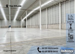 Oportunidad de renta de nave industrial en Tultitlán