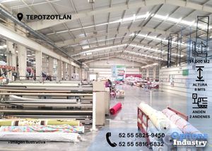 Rent now industrial warehouse in Tepotzotlán