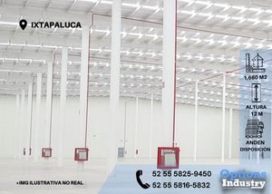 Immediate rent of an industrial warehouse in Ixtapaluca