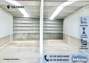 Immediate rent of industrial warehouse in Tultepec