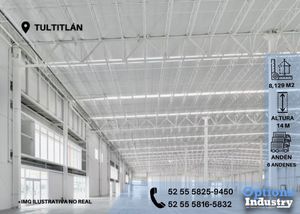 Immediate availability of industrial warehouse rental in Tultitlán