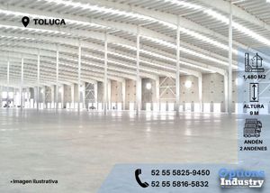 Rent now in Toluca industrial warehouse
