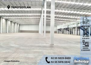 Industrial warehouse available for rent in Tepotzotlán