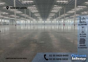 Large industrial warehouse for rent in Nuevo León