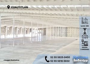 Rent of industrial warehouse in Cuautitlán