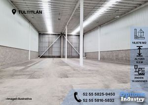 Increíble nave industrial en Tultitlán para rentar