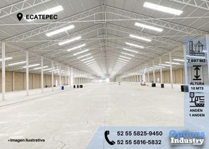Industrial warehouse for rent in Ecatepec