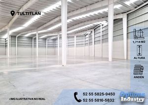 Industrial warehouse for rent located in Tultitlán industrial park