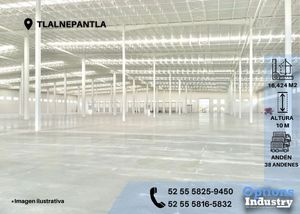 Disponibilidad inmediata de nave industrial en Tlalnepantla para rentar