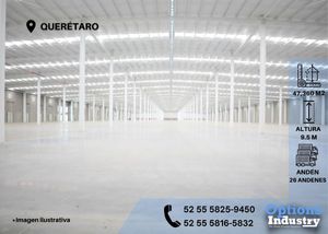 Rent industrial warehouse now in Querétaro