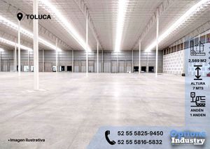 Rent industrial warehouse in Toluca
