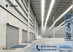 Rent now industrial warehouse in Toluca