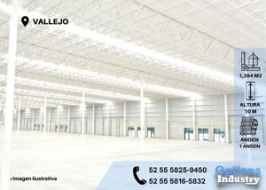 Espacio industrial en renta en Vallejo