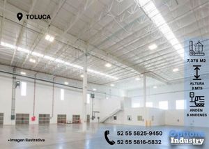 Rent now industrial warehouse in Toluca