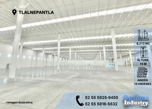 Rent industrial warehouse now in Tlalnepantla
