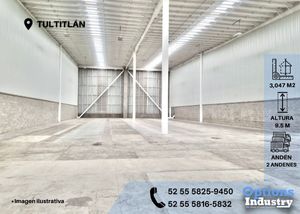 Rent of industrial warehouse in Tultitlán park